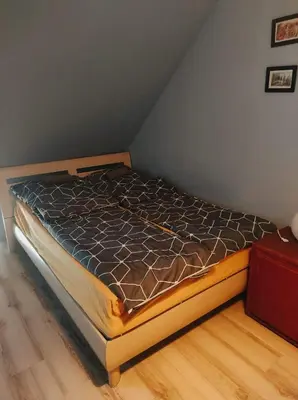 Łóżko lub łóżka w pokoju w obiekcie Agroturystyka 