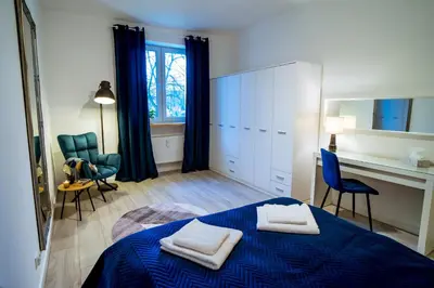 Łóżko lub łóżka w pokoju w obiekcie Apartament Renoma OLD TOWN Self check-in 24h
