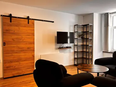 Telewizja i/lub zestaw kina domowego w obiekcie Apartament na Rynku