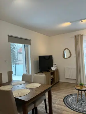 Telewizja i/lub zestaw kina domowego w obiekcie Apartament Grafitowy