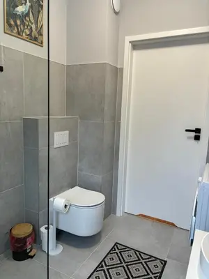 Łazienka w obiekcie Apartament Bursztynowy