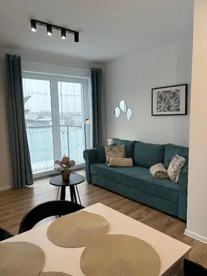 Część wypoczynkowa w obiekcie Apartament Morski