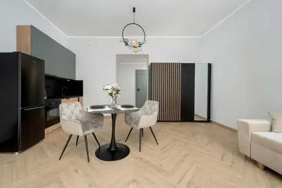 Część wypoczynkowa w obiekcie Dąbrowskiego Wrocław Climate Studio Pet Friendly by Noclegi Renters