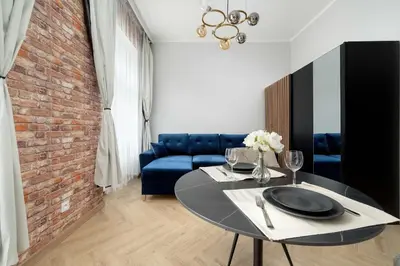 Część wypoczynkowa w obiekcie Dąbrowskiego Wrocław Climate Studio Pet Friendly by Noclegi Renters