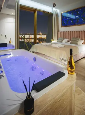 Plan piętra w obiekcie Apartamenty z jacuzzi i widokiem na Odrę - Boulevard Drobnera