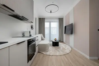 Kuchnia lub aneks kuchenny w obiekcie Air Conditioned Apartments in Wrocław Center by Renters Prestige