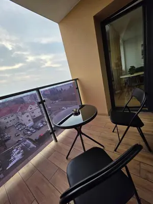 Balkon lub taras w obiekcie Horyzont Apartments