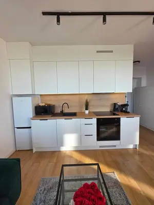 Kuchnia lub aneks kuchenny w obiekcie Horyzont Apartments