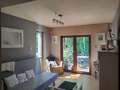 Część wypoczynkowa w obiekcie Marlove Apartment Wrocław