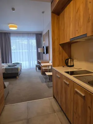 Kuchnia lub aneks kuchenny w obiekcie Aparthotel Apartamenty Czarna Góra 136