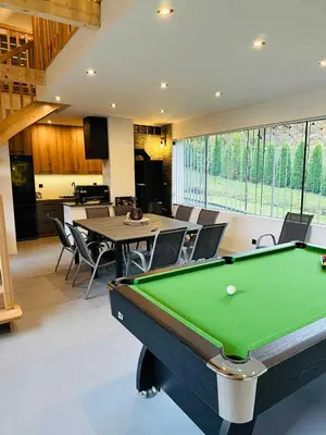 Stół bilardowy w obiekcie Ładne Miejsce-Apartamenty Konradów