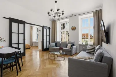 Część wypoczynkowa w obiekcie Market Square View 2 Rooms AS Home R26 79 m2