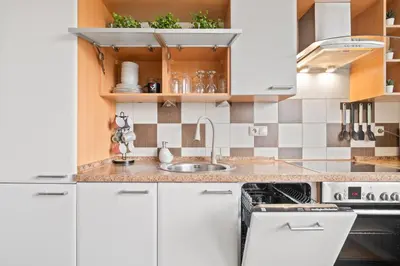 Kuchnia lub aneks kuchenny w obiekcie Balonowa 43 by Homeprime