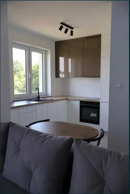 Kuchnia lub aneks kuchenny w obiekcie Bee happy apartament Kępno