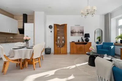 Kuchnia lub aneks kuchenny w obiekcie Stylish Apartment Located in the Old Town Close to Attractions by Noclegi Renters
