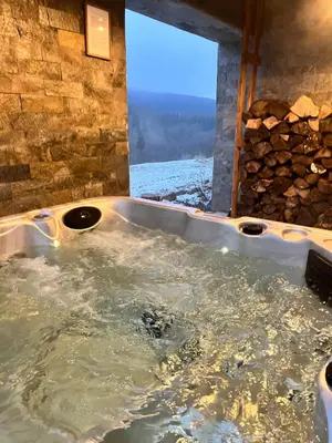 Plan piętra w obiekcie Górska Chata w Górach Bystrzyckich