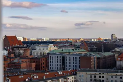Widok na miasto Wrocław z tego apartamentu