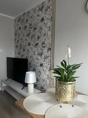 Telewizja i/lub zestaw kina domowego w obiekcie Apartament Rynek Strzelin