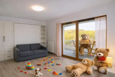 Część wypoczynkowa w obiekcie Teddy Home - Family Apartment - Kids Friendly