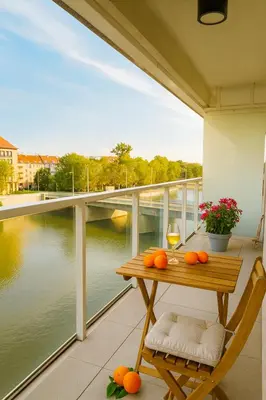 Balkon lub taras w obiekcie Teddy Home - Family Apartment - Kids Friendly