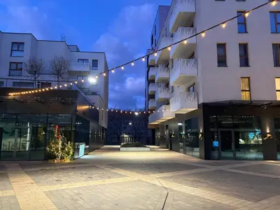 Budynek, w którym mieści się apartament