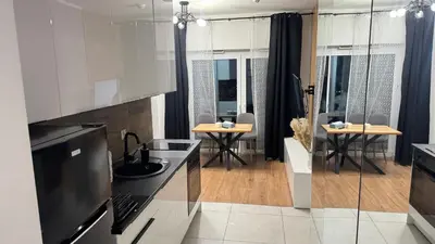 Kuchnia lub aneks kuchenny w obiekcie Apartament z balkonem Jaworska