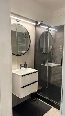 Łazienka w obiekcie Apartament z balkonem Jaworska