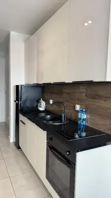 Kuchnia lub aneks kuchenny w obiekcie Apartament z balkonem Jaworska