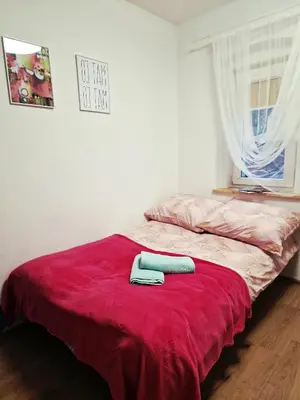 Łóżko lub łóżka w pokoju w obiekcie Dzień dobry w Szczytnej