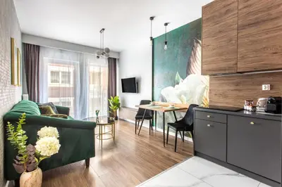 Kuchnia lub aneks kuchenny w obiekcie Apartamenty RentToGo - Bulwar Staromiejski