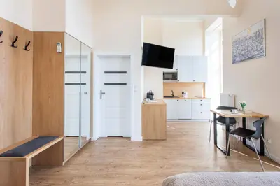Kuchnia lub aneks kuchenny w obiekcie Apartamenty RentToGo - Bulwar Staromiejski