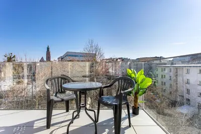 Balkon lub taras w obiekcie Apartamenty RentToGo - Bulwar Staromiejski