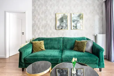 Część wypoczynkowa w obiekcie Apartamenty RentToGo - Bulwar Staromiejski