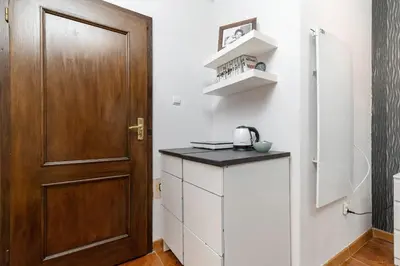 Kuchnia lub aneks kuchenny w obiekcie Wroclaw Old Town Cozy Microapartaments Podwale by Noclegi Renters