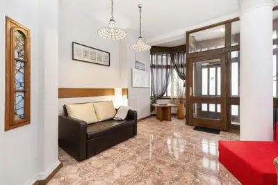 Część wypoczynkowa w obiekcie Wroclaw Old Town Cozy Microapartaments Podwale by Noclegi Renters