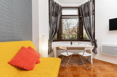 Część wypoczynkowa w obiekcie Wroclaw Old Town Cozy Microapartaments Podwale by Noclegi Renters