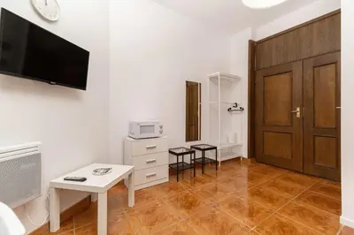 Telewizja i/lub zestaw kina domowego w obiekcie Wroclaw Old Town Cozy Microapartaments Podwale by Noclegi Renters
