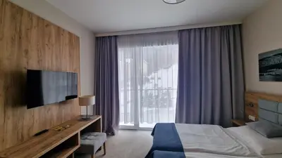 Telewizja i/lub zestaw kina domowego w obiekcie Czarna Góra Apartament 126