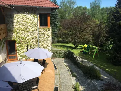 Ogród w obiekcie Willa Zameczek