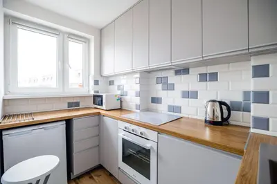 Kuchnia lub aneks kuchenny w obiekcie Apartament Stacja Komfort