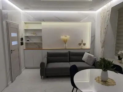 Część wypoczynkowa w obiekcie Blu Apartments -Rynek