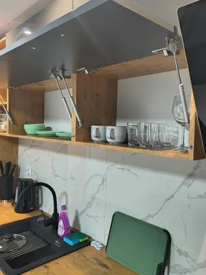 Kuchnia lub aneks kuchenny w obiekcie Aura Apartamenty 3
