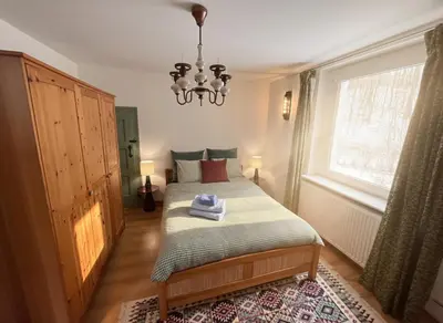 Łóżko lub łóżka w pokoju w obiekcie Gawra Bogusza