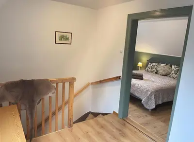 Łóżko lub łóżka w pokoju w obiekcie Gawra Bogusza