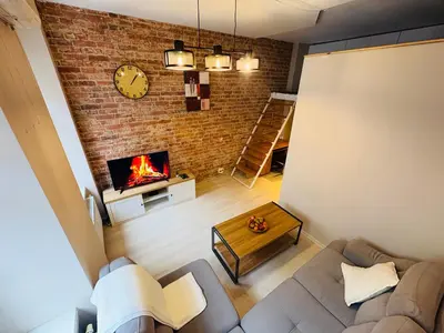 Część wypoczynkowa w obiekcie Brick Loft Szczęśliwa - Wrocław
