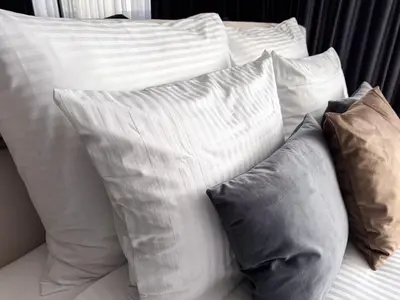 Łóżko lub łóżka w pokoju w obiekcie Hotel AP