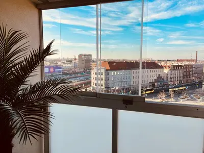 Widok na miasto Gliwice z tej kwatery prywatnej