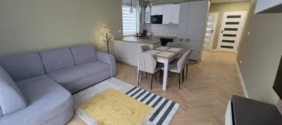 Kuchnia lub aneks kuchenny w obiekcie Melisowa Apartment Wrocław