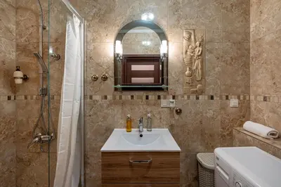 Łazienka w obiekcie RentPlanet - Apartament Pomorska