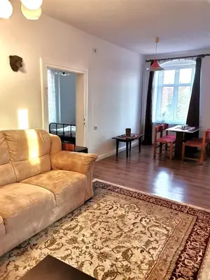 Część wypoczynkowa w obiekcie Apartament dla Cyfrowych Nomadów z miejscem pracy